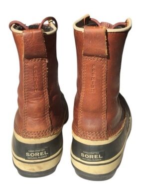Sorel LTR1964 Boots Womens 6.5 Waterproof Leather Duck Snow Winter Brown Lined